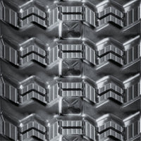 close up of zig-zag tread showing turf friendly balanced tread design