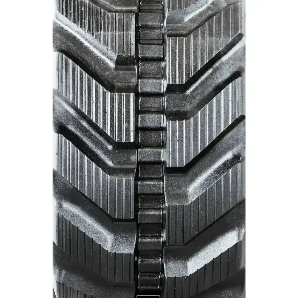 Heavy-duty rubber track with aggressive chevron pattern for Bobcat E42 Mini Excavator