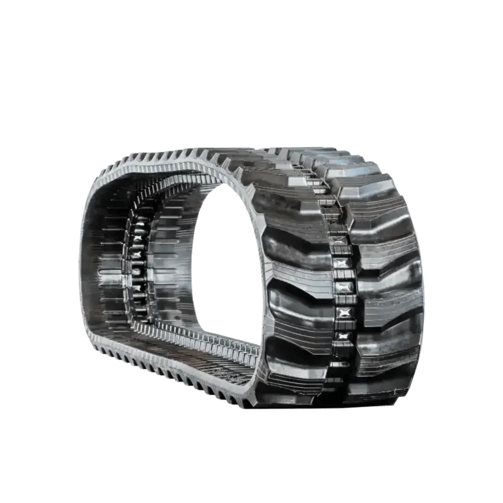 Heavy-duty rubber track for Bobcat E42 Mini Excavator with deep lugs for traction