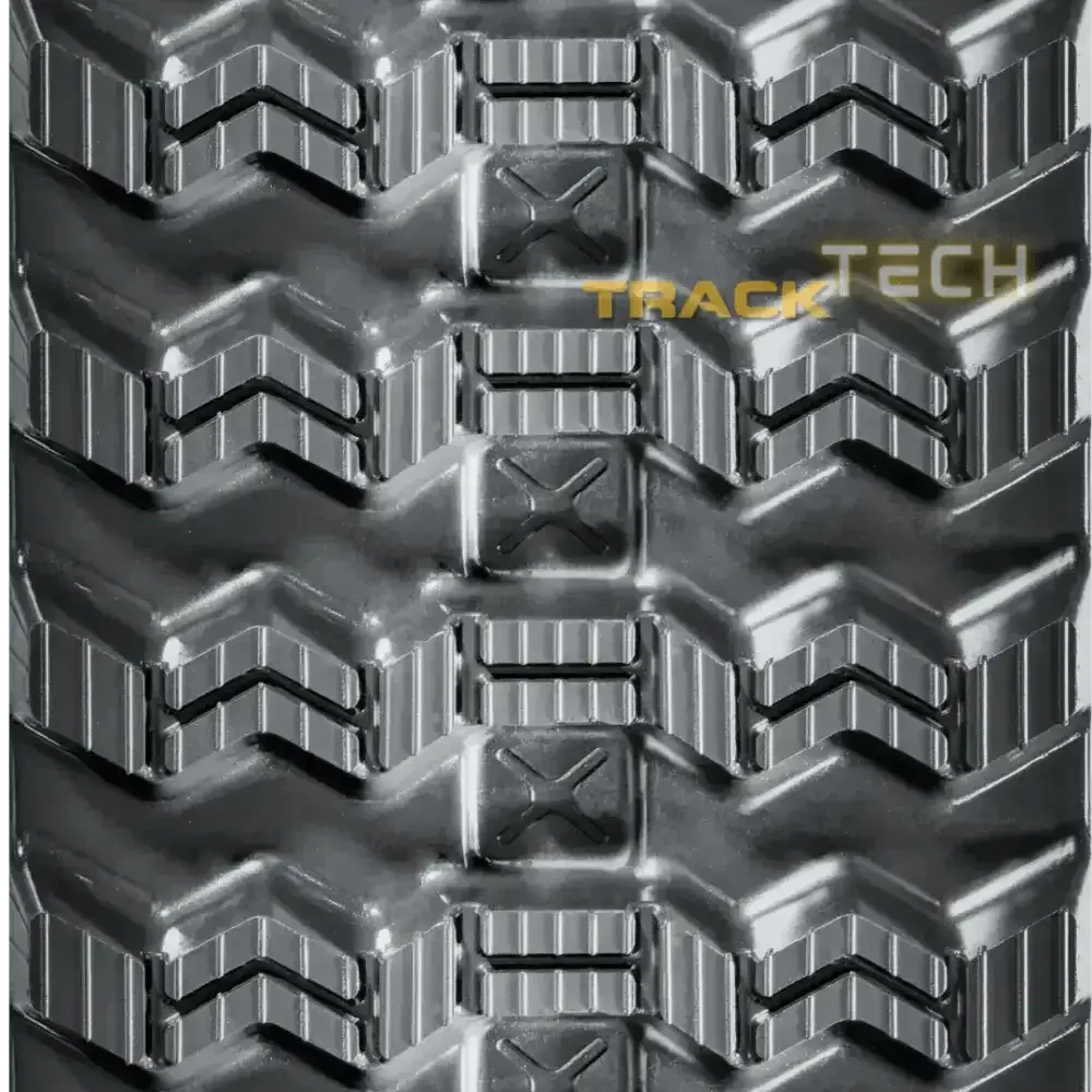 Bobcat T76 Rubber Tracks with durable chevron-patterned treads for enhanced traction