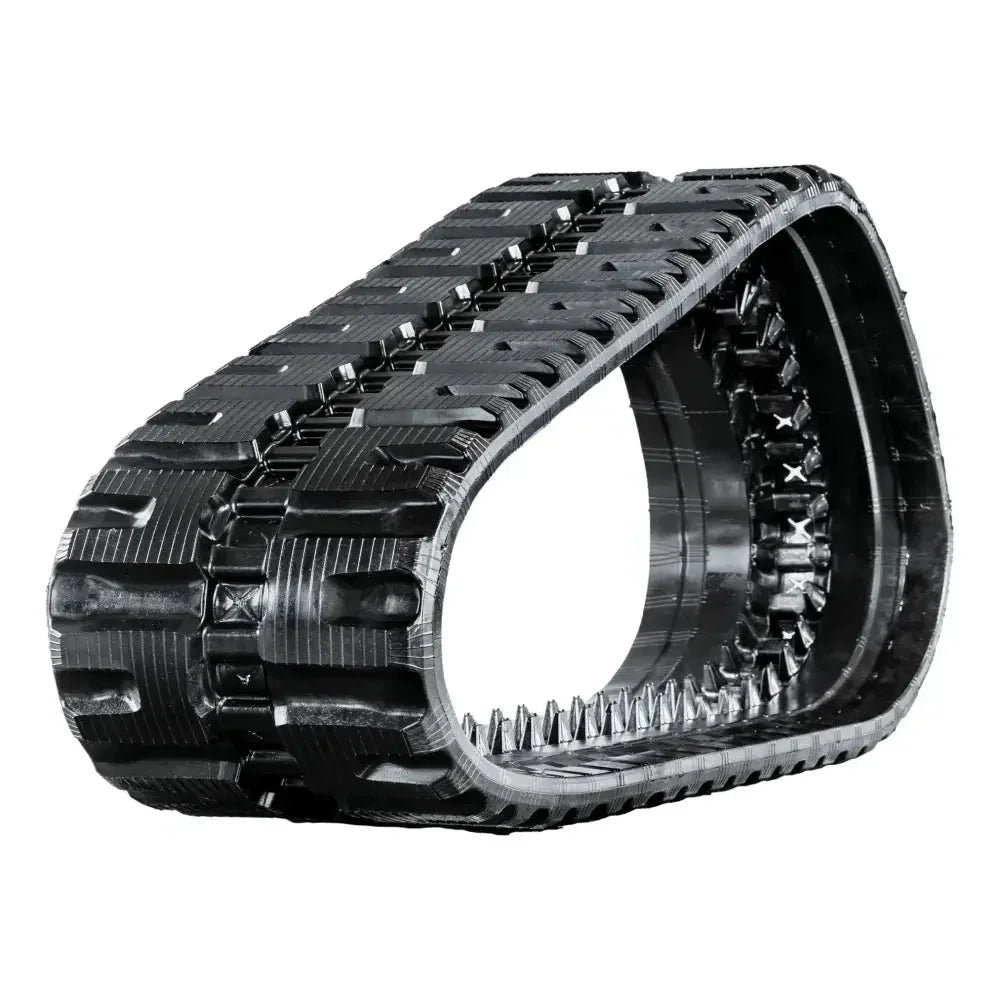Black rubber track with deep treads and internal drive lugs for BOBCAT T770 heavy machinery