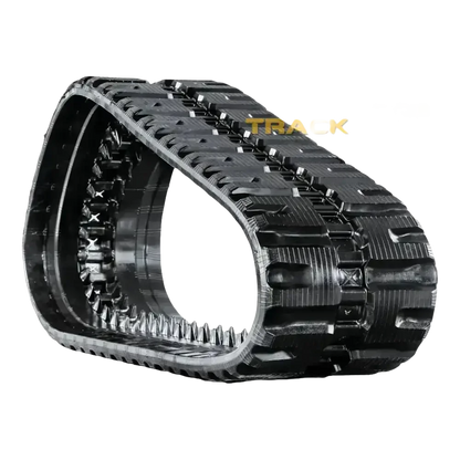 Heavy-duty black rubber track with durable tread pattern for Bobcat T870 skid steer