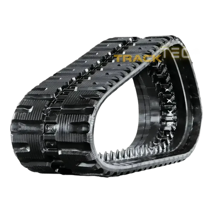 Black rubber track for Bobcat T870 with deep treads and internal drive lugs
