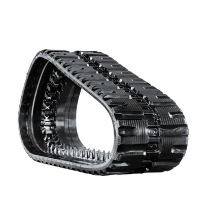 Black rubber track for heavy machinery on CASE TR310 excavator