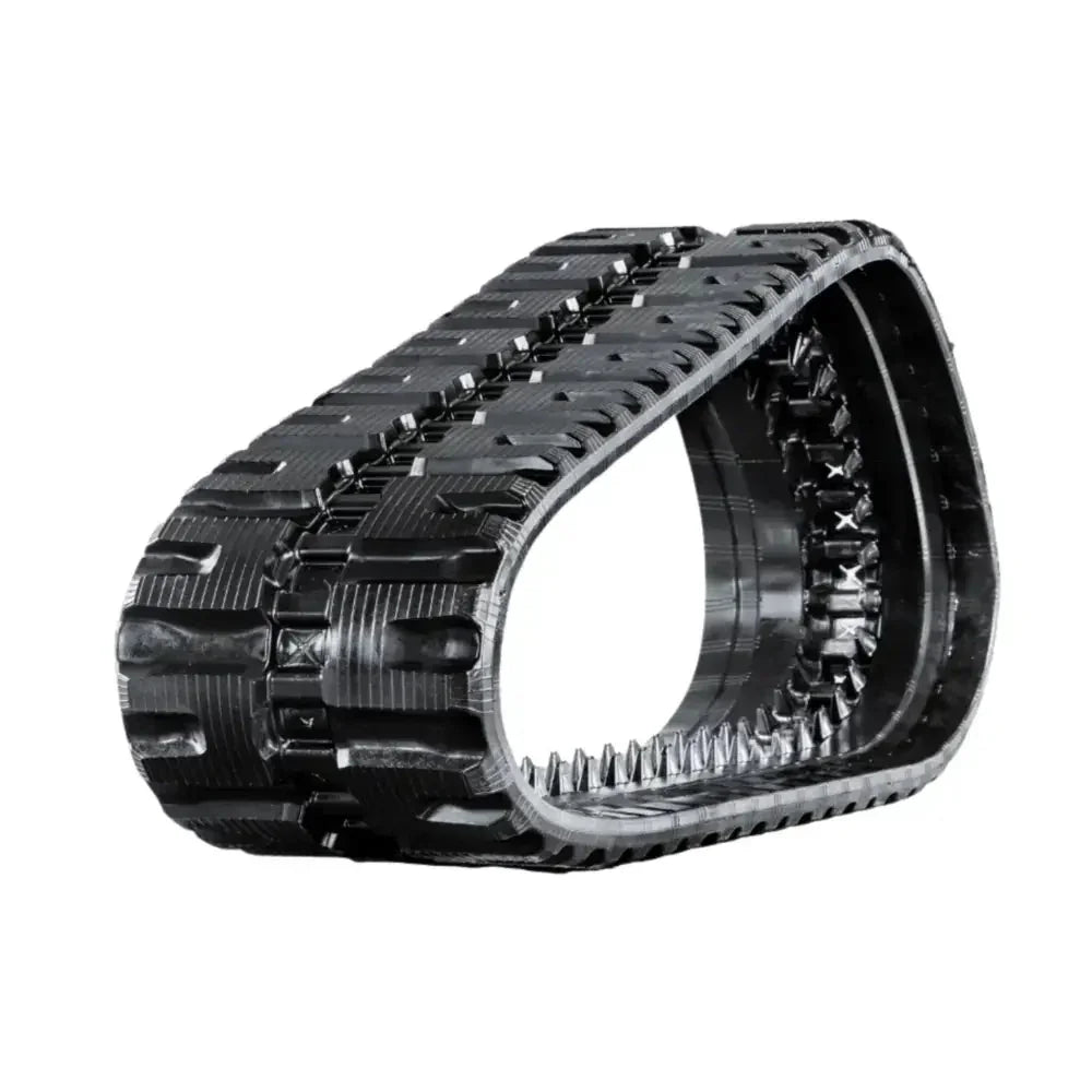Black rubber track for heavy machinery on CASE TR310 excavator