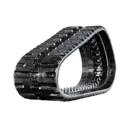 Black rubber track for heavy machinery on CASE TR310 excavator
