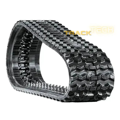 Black rubber track with chevron tread pattern for CASE TR340 heavy-duty replacement