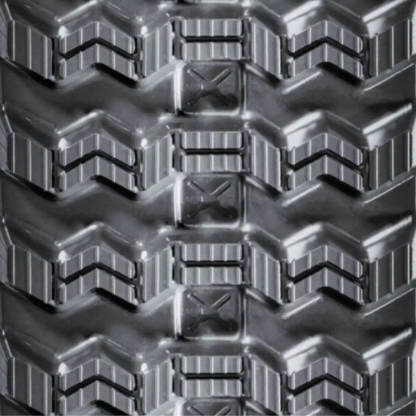 close up of zig-zag tread showing turf friendly balanced tread design
