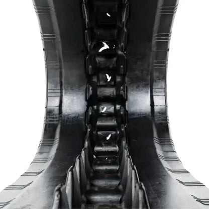 Black rubber track for heavy machinery on GEHL VT320 construction equipment