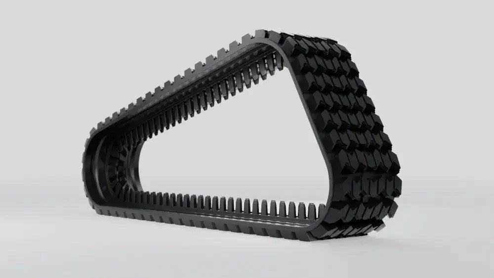 Black rubber track with deep treads for KIOTI TL750 tractor