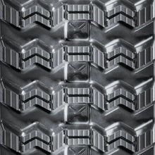 Heavy-duty rubber track with aggressive chevron and bar-shaped treads for KUBOTA SVL75-2