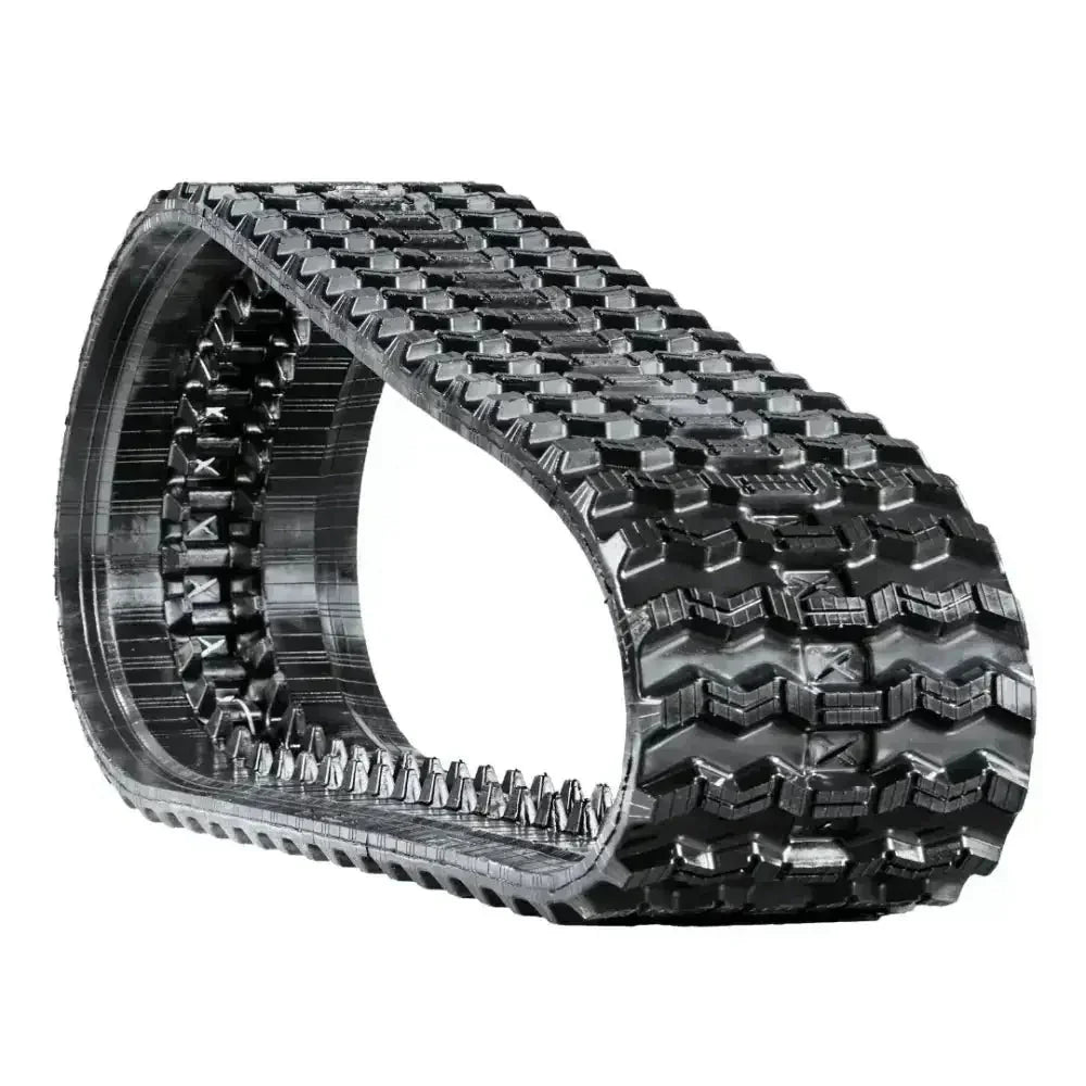 Heavy-duty rubber track with deep aggressive tread pattern for NEW HOLLAND C332 traction