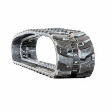 Dark grey rubber track with textured tread pattern for Takeuchi TB80FR heavy machinery