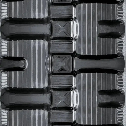Black plastic food tray with multiple compartments for Takeuchi TL6R Heavy-Duty Rubber Tracks
