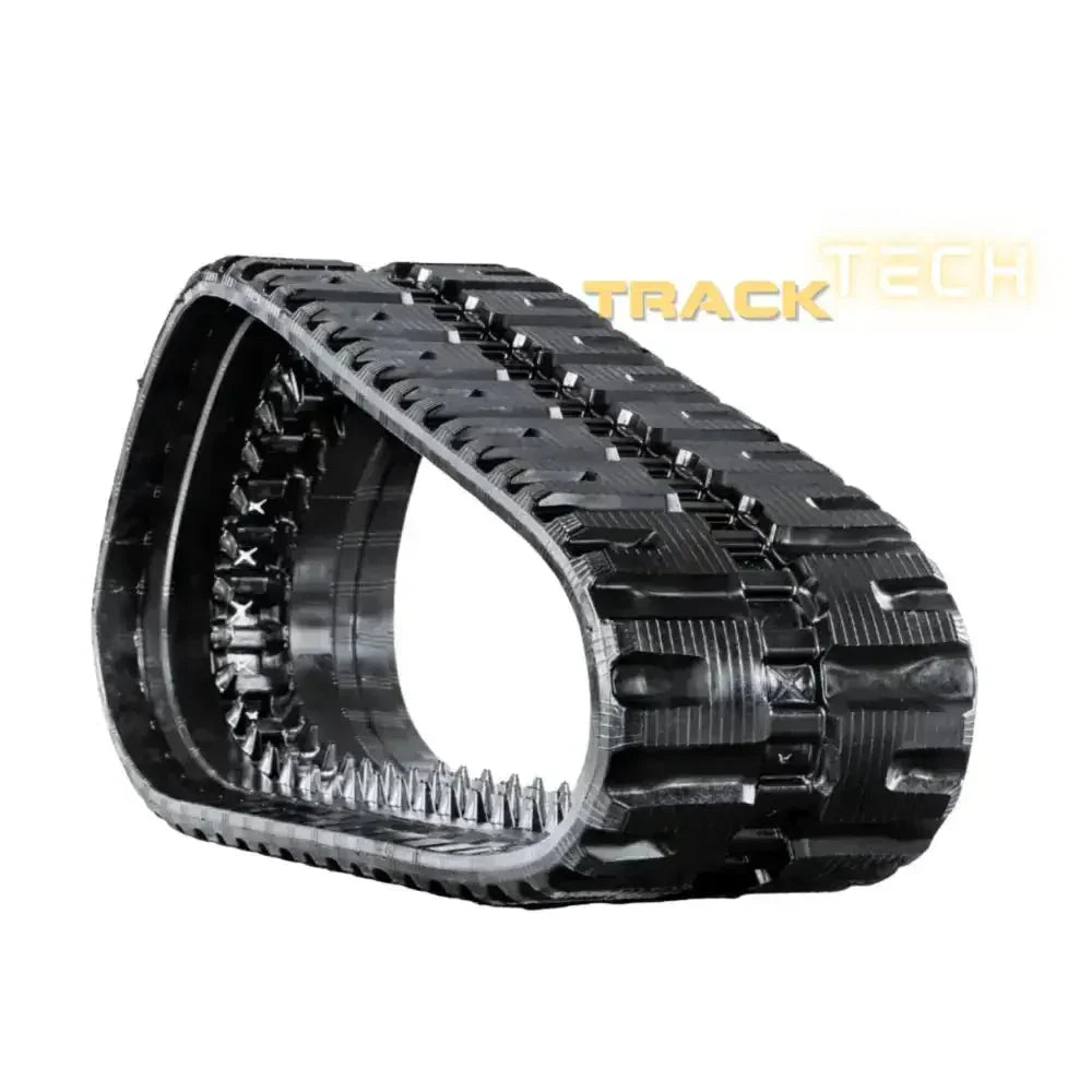 Black rubber track for Takeuchi TL8 heavy machinery with durable tread for traction