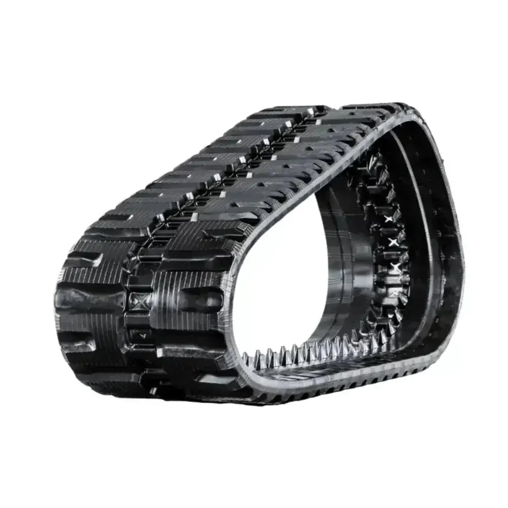 Black rubber track for heavy machinery on Takeuchi TL8R2 Heavy-Duty Rubber Tracks