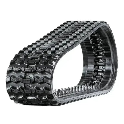 Black rubber track with deep aggressive tread pattern for VOLVO MCT135C heavy machinery
